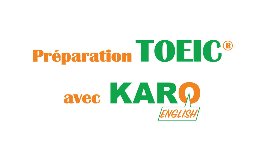 Visuel préparation TOEIC avec Karo English